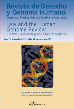 Revista de derecho y genoma humano = Law and the Human Genome Review. Número 54