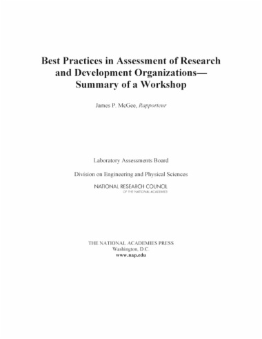 Best Practices in Assessment of Research and Development Organizations