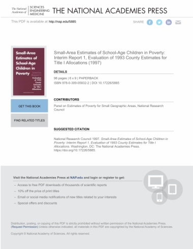 Small-Area Estimates of School-Age Children in Poverty