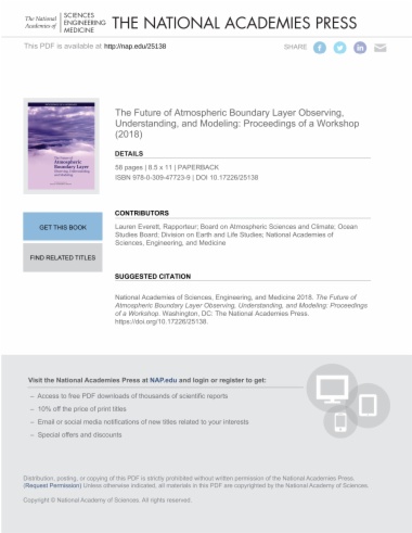 The Future of Atmospheric Boundary Layer Observing, Understanding, and Modeling