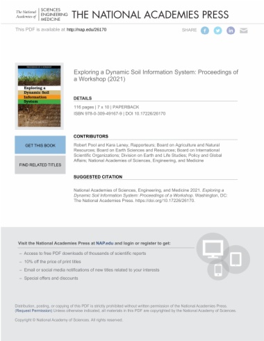 Exploring a Dynamic Soil Information System