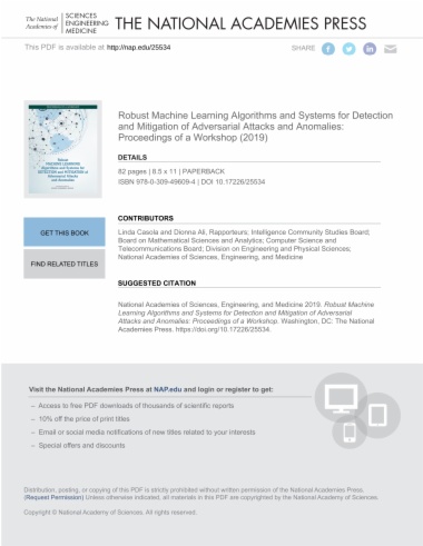 Robust Machine Learning Algorithms and Systems for Detection and Mitigation of Adversarial Attacks and Anomalies