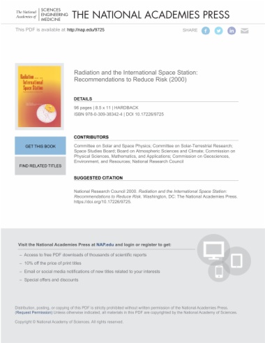 Radiation and the International Space Station