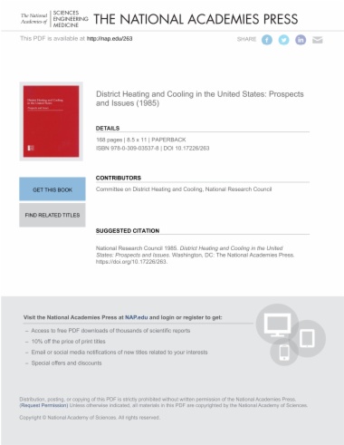 District Heating and Cooling in the United States