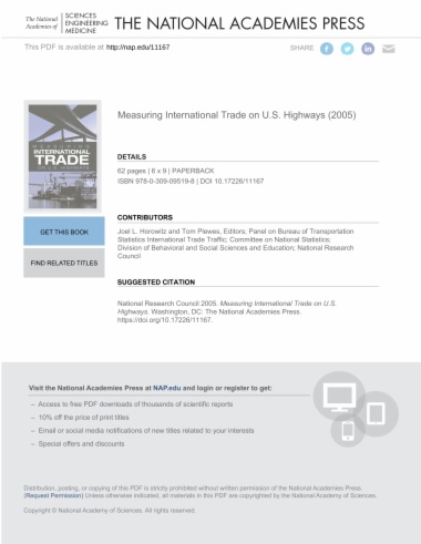 Measuring International Trade on U.S. Highways