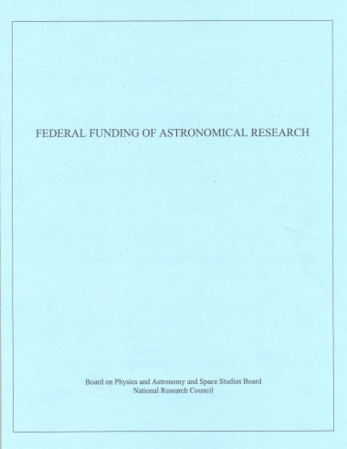 Federal Funding of Astronomical Research