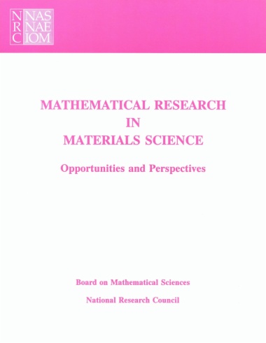 Mathematical Research in Materials Science