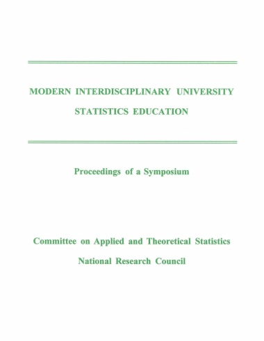 Modern Interdisciplinary University Statistics Education