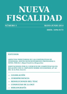 Nueva fiscalidad. Año 2014, Número 3