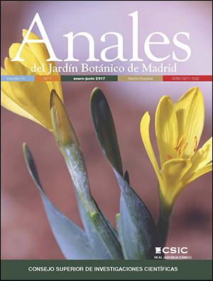 Anales del Jardín Botánico de Madrid Vol. 74, Número 1