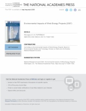 Environmental Impacts of Wind-Energy Projects