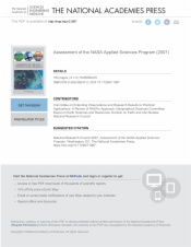 Assessment of the NASA Applied Sciences Program