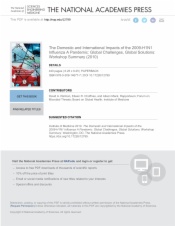 The Domestic and International Impacts of the 2009-H1N1 Influenza A Pandemic