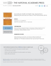 Accounting for Health and Health Care