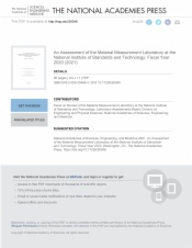 An Assessment of the Material Measurement Laboratory at the National Institute of Standards and Technology