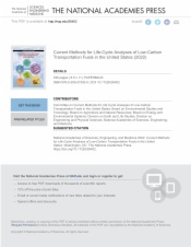 Current Methods for Life-Cycle Analyses of Low-Carbon Transportation Fuels in the United States