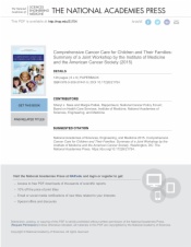 Comprehensive Cancer Care for Children and Their Families