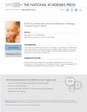 STTR: An Assessment of the Small Business Technology Transfer Program