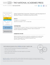 Global Health Risk Framework