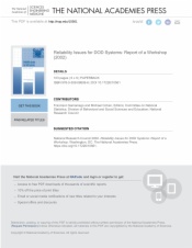 Reliability Issues for DOD Systems