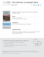 Measures of Environmental Performance and Ecosystem Condition