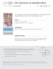 Technologies for Environmental Management