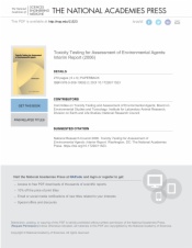 Toxicity Testing for Assessment of Environmental Agents