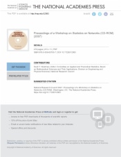 Proceedings of a Workshop on Statistics on Networks (CD-ROM)