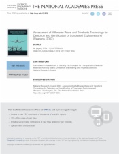 Assessment of Millimeter-Wave and Terahertz Technology for Detection and Identification of Concealed Explosives and Weapons