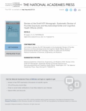 Review of the Draft NTP Monograph