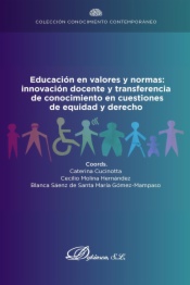 Educación en valores y normas:  innovación docente y transferencia  de conocimiento en cuestiones  de equidad y derecho
