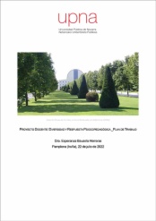 Proyecto docente: diversidad y respuesta psiocopedagógica. Plan de trabajo