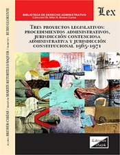 Tres proyectos legislativos: procedimientos