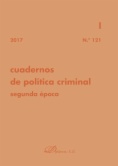 Cuadernos de política criminal. Número 121