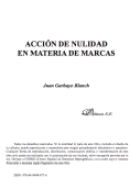 Acción de nulidad en materia de marcas