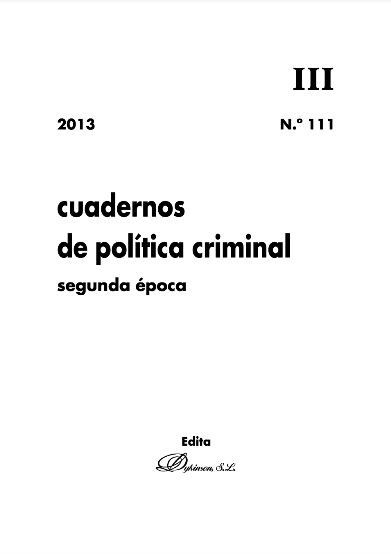 Cuadernos de política criminal. Número 111