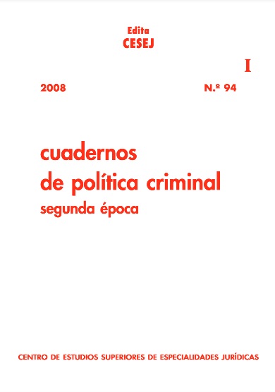 Cuadernos de política criminal. Número 94