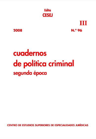 Cuadernos de política criminal. Número 96