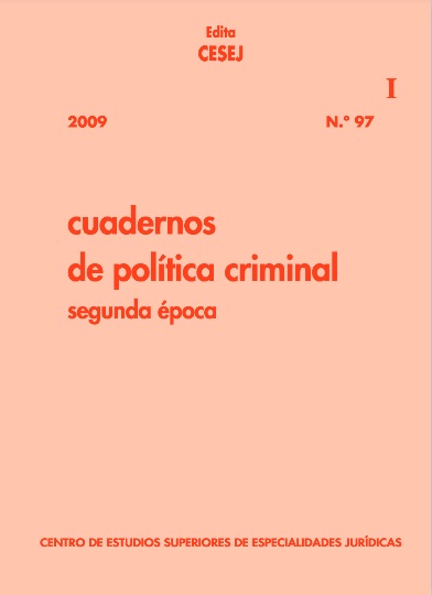 Cuadernos de política criminal. Número 97
