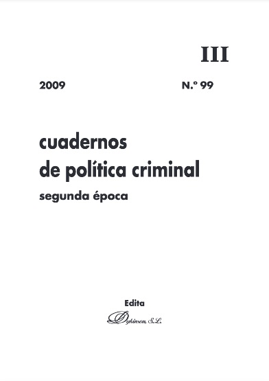 Cuadernos de política criminal. Número 99