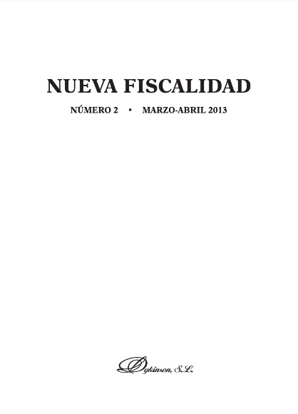 Nueva fiscalidad. Año 2013, Número 2