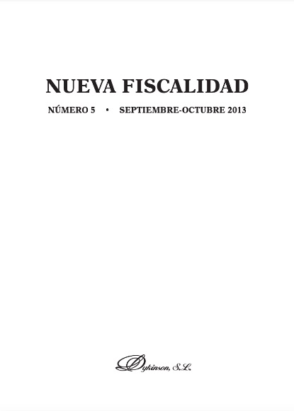 Nueva fiscalidad. Año 2013, Número 5