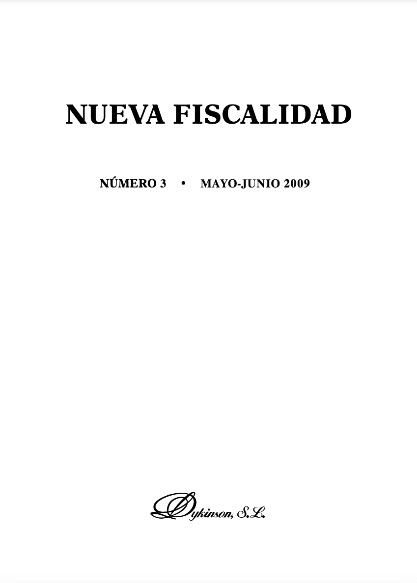 Nueva fiscalidad. Año 2009, Número 3