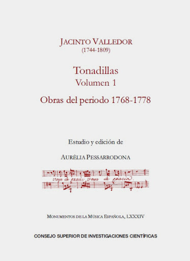 Tonadillas, Volumen 1 Obras del periodo 1768-1778